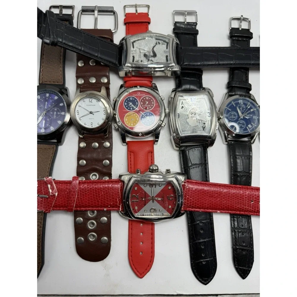 Mixed Brands Mens Watches Lot Of 16 For Parts Or Repair‎